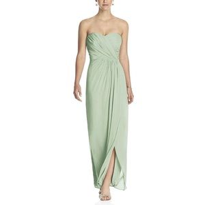 strapless full-length dress